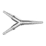 neoLab 2-1854 TPX Polymethylpenten/Plastik Typ Y Schlauchverbinder für Gleiche Schlauch Durchmesser Symmetrie, 5mm-9mm für Durchmesser Schlauch Innen 1, Transparent, 10 Pcs