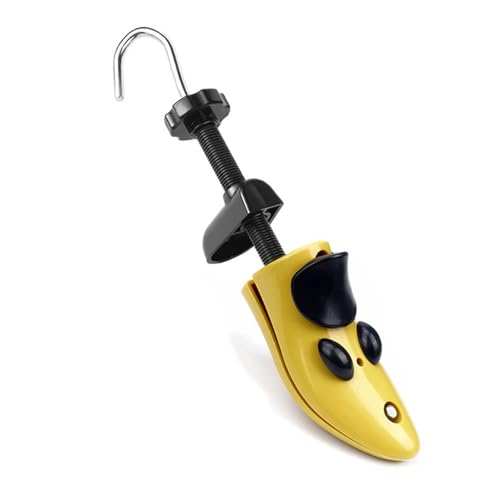 シューズストレッチャー シューキーパー プラスチック製 シューズフィッター 靴 サイズ調整 ダボ付 外反母趾(1個 男性用甲高タイプ)