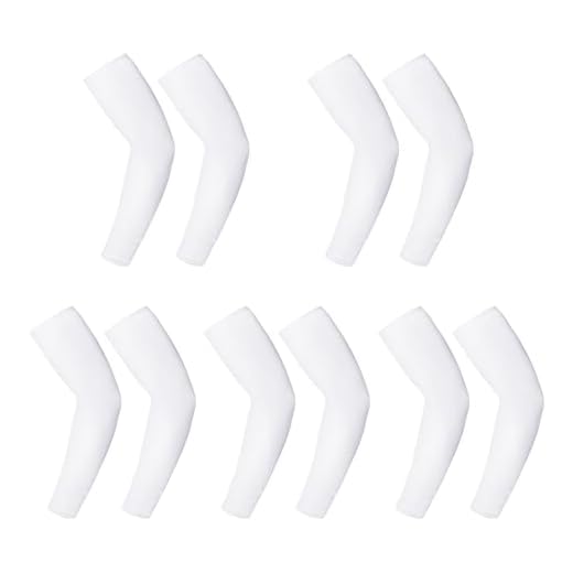 5 Pares De Cubiertas De Hielo Blancas, Cubiertas De Hielo Para Protección Solar, Productos De Protección Solar De Verano, Adecuados Para Pesca, Ciclismo Y Senderismo