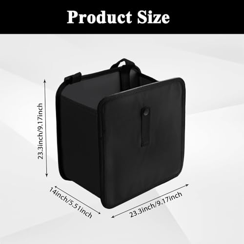 Image of Car Trash Can, Foldable Trash Can for Car, Large Capacity Water-Resistant Car Trash Bag, Car Interior Accessories Hanging Car Garbage Can Collapsible Hanging Trash Bag for Car Seat