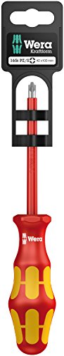 wera 05100022001 165 i pz/s sb tournevis isolé pour vis plus minus (pozidriv/à fente), pz/s # 2 x 100 mm, rouge