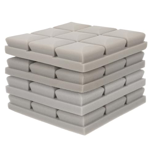Toyvian 4pcs paneles de espuma absorbente de sonido de alta densidad para insonorización - espuma aislante ignífuga para estudios de grabación, oficinas y salas de cine en casa miniatura 1