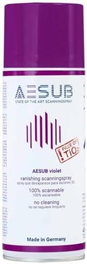 Violet Disappearing Scanning Spray Reflective and Textured Surface, Longer-Lasting than Blue, Better Scan Accuracy and Efficiency - 400Ml / 13.5 Fl Oz Can 3D scans