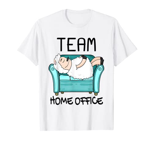 Team Home Office - Figura de oveja divertida para trabajar en casa Camiseta