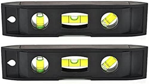 2 Pcs Magnetic Torpedo Level, Spirit Level 3 Bubble Level Torpedo Magnetic Level Bubble Measuring Tool (6 inch)