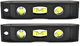 2 Pcs Magnetic Torpedo Level, Spirit Level 3 Bubble Level Torpedo Magnetic Level Bubble Measuring To