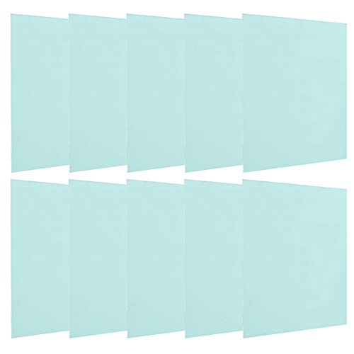 Pissente 10-Pack Welding Helmet Replacement Lens Covers, 5.4x4.8 Inch Polycarbonate Protective Plates, Clear View for Industrial Safety