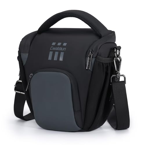 Cwatcun DSLR Kameratasche, Camera Bag Schultertasche für Fotografen