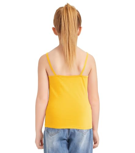 Image of Dreammonkey Girl's Full Sleeveless Camisole Tank Tops Kids Comfort Breathable Dance Tank Tops(Ages 2T-14Years)