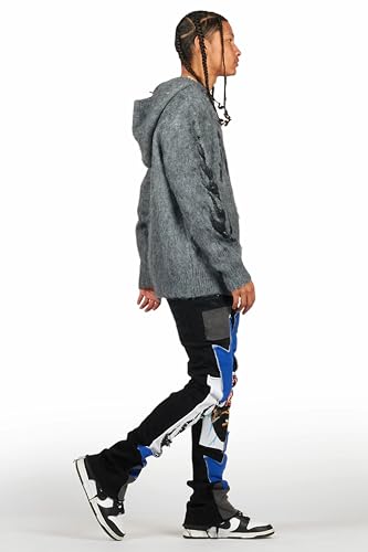 Men's Edgar Patchwork Stacked Flare Jean4