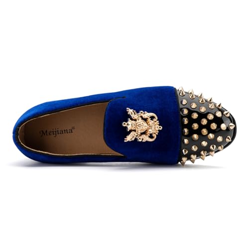 Meijiana Boys' Luxury Tuxedo Loafers Slip-On Shoes for Weddings4