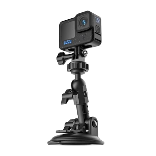 SUREWO �J�[�T�N�V�����J�b�v�}�E���g GoPro Hero 13 12 11 10 9 8 7 6 5 4 DJI Osmo Action 6/5 Pro/4/3 �Ή� �{�[�g �ԗ� �t�����g�K���X �E�B���h�E �J�����z���_�[ �A�N�V�����J���� �݊�
