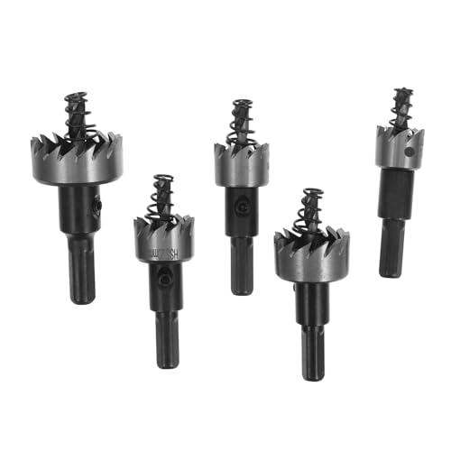 Set de brocas sierra de acero rápido 5 piezas VALICLUD
