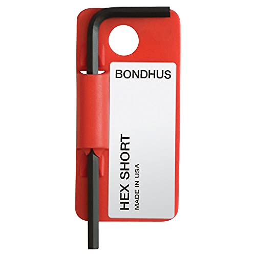 Bondhus 15852 2mm Hex Tip Key L-Wrench with ProGuard Finish, Tagged and Barcoded, Short Arm