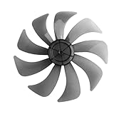 Kompatibel mit Lasko und Honeywell: Ersatz-Lüfterflügel (35,5 cm) mit Mutternabdeckung for Stand- und Tischventilatoren (35,5 cm).(9 blade)
