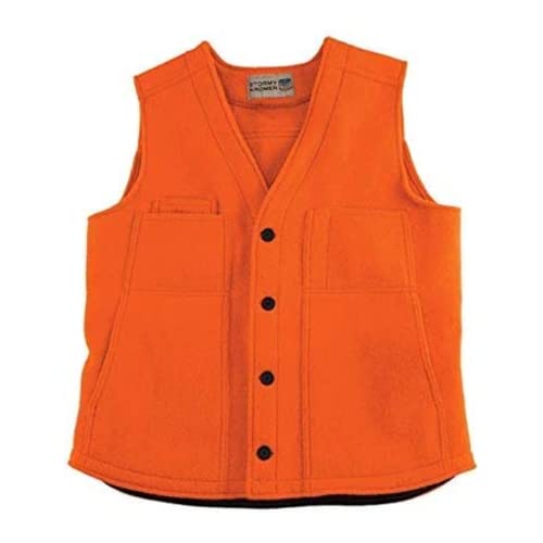 Stormy Kromer Button Vest - Blaze Orange, X-Large