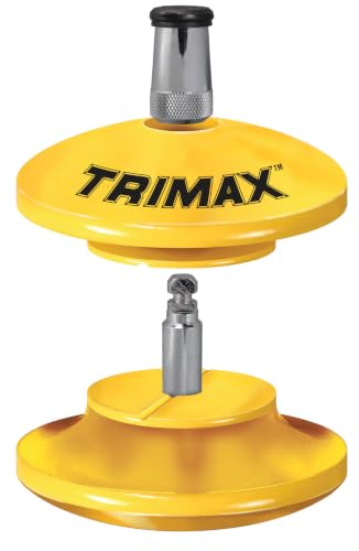 Image of Trimax TLR51 Pintle Hitch Ring Lock, 2-7 /8 inch, Yellow, with Keychain