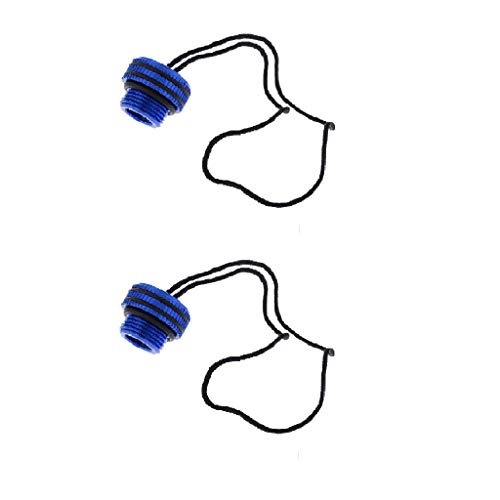 Menolana 2 Dive Tank Valve Screw Din Valve Cover Accessory, Blue, as described