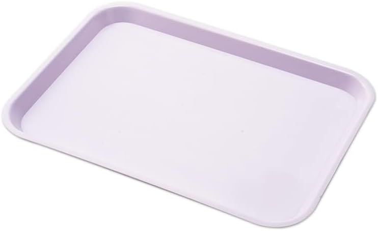 Dental Flat Instrument Set-Up Tray Size F Mini Autoclavable Size F Plastic Trays (Green)