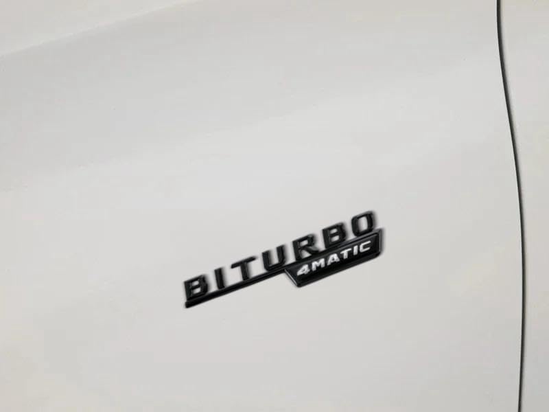 Image of 3D Car 4MATIC Logo ABS Letter Emblem Decal for Mercedes Benz Side Fender Rear Trunk Emblem Badge Chrome Decal Sticker (Black)