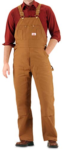 Roundhouse Made in USA Painter Bib Overall (Brown Duck, 38x32)