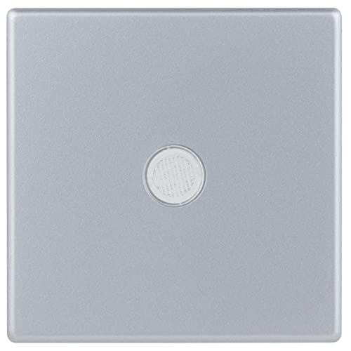 REV 0236530106 Quadro Cover for Control Button or A/W Switch, Silver, Kontroll, Taster, A/W