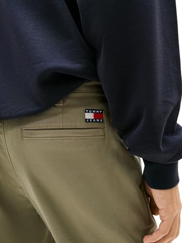 Tommy Jeans Herren Chino Hose Scanton Twill Slim Fit, Grün (Utility Sage), 31W/32L – Ansicht 3