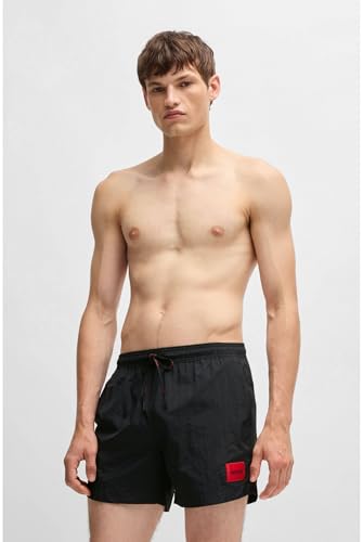 Hugo Costume Da Bagno Da Uomo Dominica Con Logo, Nero1, Xxl - 7