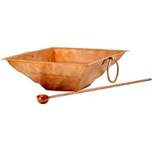 قطعة واحدة من النحاس هوان كوند ياجنا أغنيهوترا أغني كوند 12 "X 12" مع ملعقة أشماني