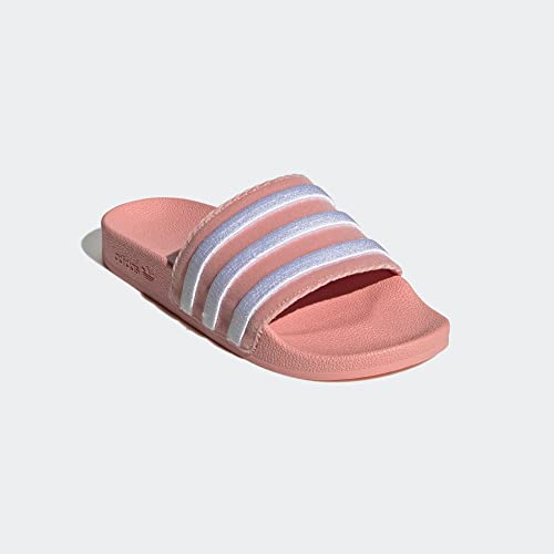 Image of adidas Womens Adilette Slide Casual Sandals Casual - Orange