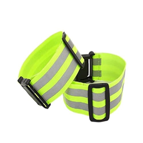 反射バンド アームバンド 腕 足 蛍光反射バンド 2本セット夜道安全ベルト 長さ調整可能 ランニング 反射板 ウォーキング ジョギング 自転車 バイク 夜間 蛍光 安全 反射板 軽量 高輝度 事故防止 反射ベルト