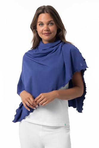Coolibar Women's Sun Shawl - UPF 50+ Sun Protection - Savannah in Future Dusk