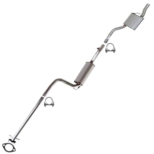 Northeastern Exhaust | Stainless Steel Resonator, Muffler Exhaust System Kit ...