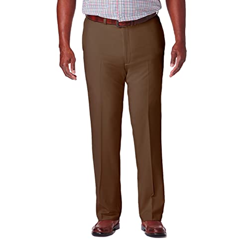 Image of Haggar Men's Cool 18 Pro Classic Fit Flat Front Casual Pant