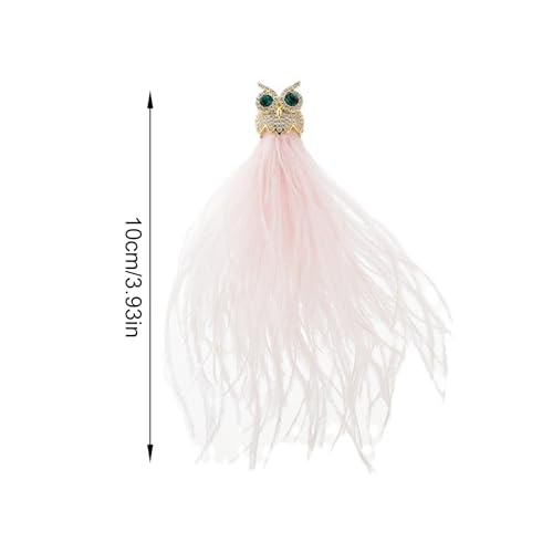 Broche de búho joyería de invierno pin de aleación para decoración de ropa y abrigos largos 3