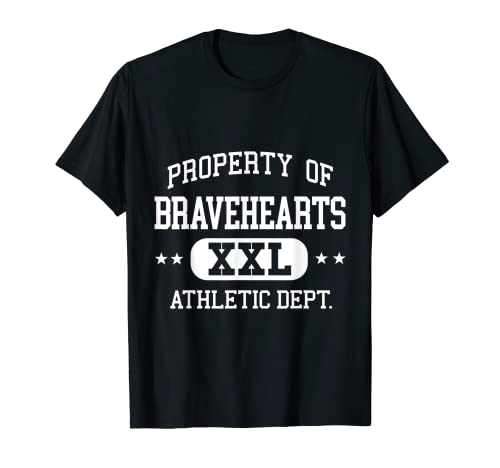 Bravehearts Retro Athletic Property Dept Funny T-Shirt