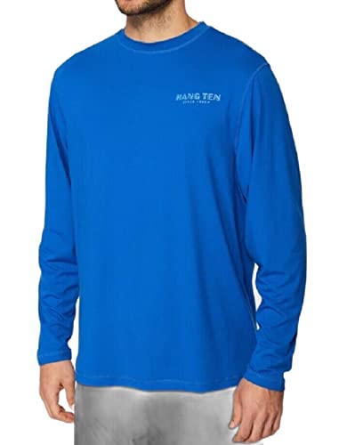 Hang Ten Men's Rashguards - Levee in Dark Blue, X-Large