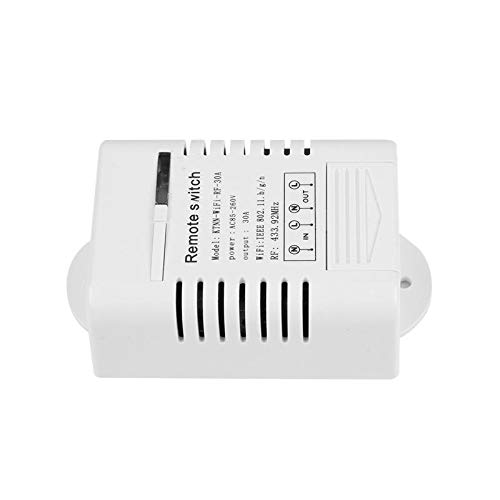 SaditY 30A Power WIFI Switch Controller 220V Mobile Phone APP Remote Control Relay Module Switch Smart Home Switch 110V-220V - (Color: White)