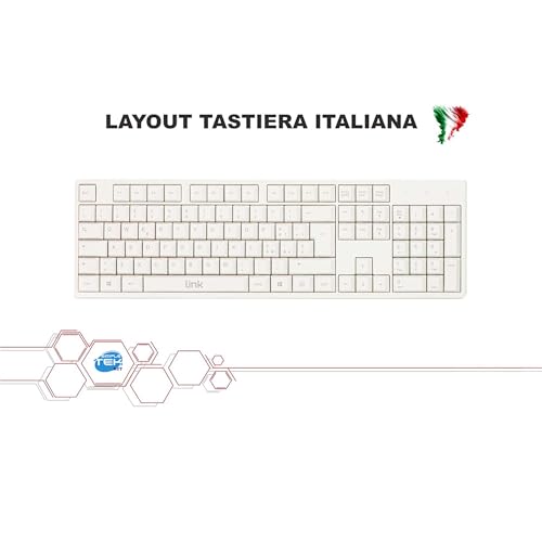 Clavier USB AZERTY blanc idéal pour le télétravail - 2