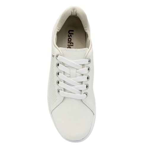 Tênis Usaflex Feminino Couro Conforto Casual Branco Uc0602002 34