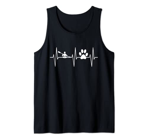 Kayak Shirt Funny Dog Lover Paddling Kayaker Kayaking Tank Top