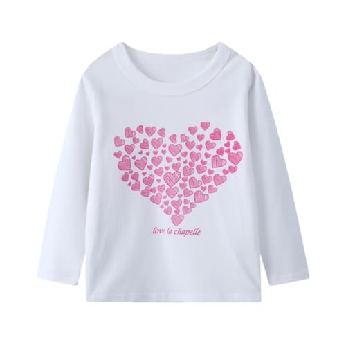 Image of Toddler Girl Long Sleeve T-Shirts Kids Cotton Fall Top 2-7 Years