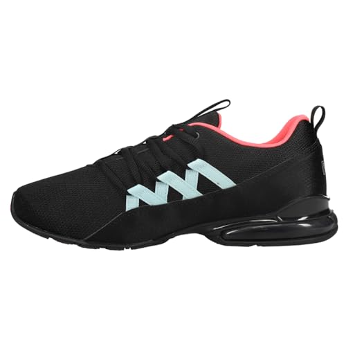 PUMA Women's RIAZE PROWL Sneaker, Puma Black-Ignite Pink-Aquamarine, 12