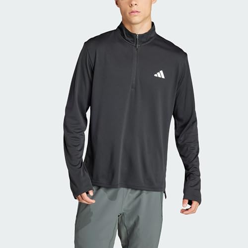 adidas Men's Train Essentials Quarter-Zip Long Sleeve T-Shirt4