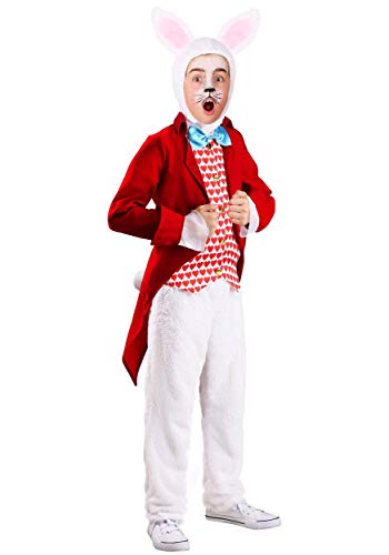 Disfraz completo de conejo blanco para niños miniatura 1
