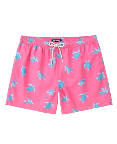 Swimming Shorts Mens Swim Trunks with Mesh Liner Vintage Bathing Suit for Men Vacation Pool