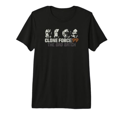 T-shirt Star Wars The Bad Batch Clone Force 99 imprimé premium pour homme