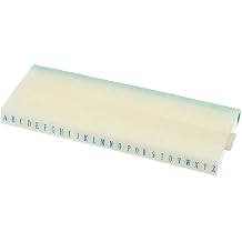 YOKIVE Combination Letter Stamp, Detachable Stamper with 26 Digits Press Number, Great for DIY Crafts Blue, Green, White, 1.46 x 0.33 x 0.14 Inches