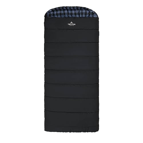 TETON Sports Bridger Canvas 20 Degree Sleeping Bag. Finally, stay warm camping; For Adults and built to last