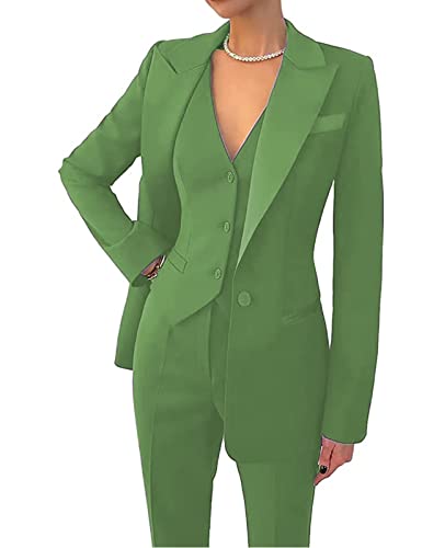 3 Pieces Women Suits One Button Elegant Outfits for Ladies Suit for Work Professional Formal Pantsuits Evening Party4